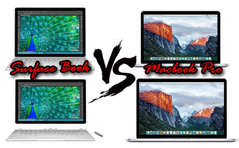 Surface Book vs Macbook Pro 