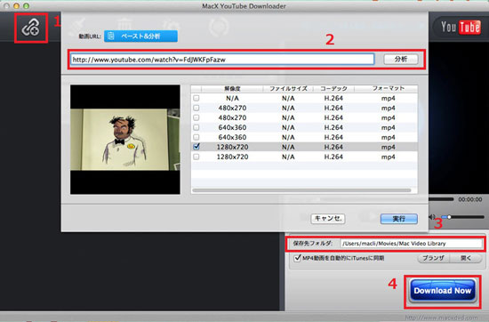 MacにYoutubeを落す