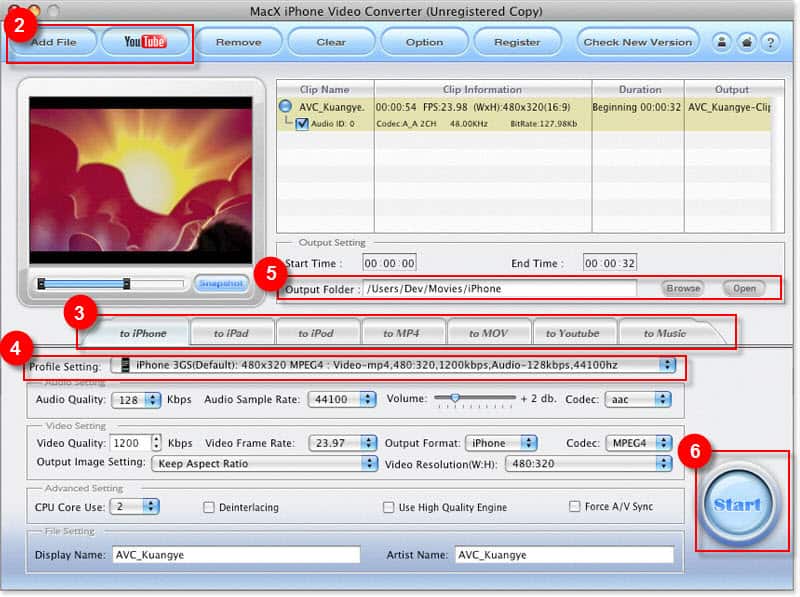 convert HD and SD video to iPhone