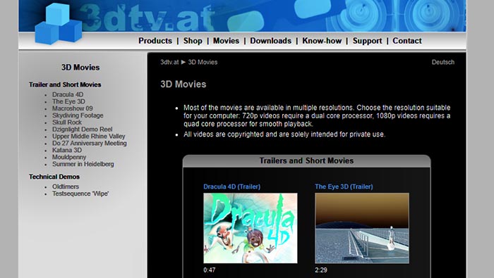 3D Movie Download Site - 3D TV
