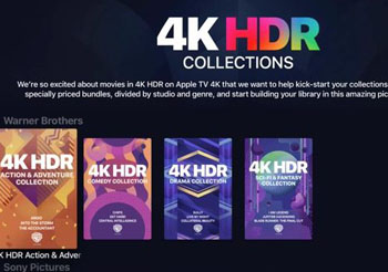 4K UHD movies TV shows iTunes