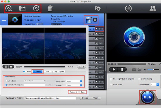 How to add SRT subtitle file