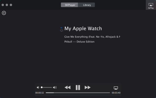 Apple Watch AirPlay Music
