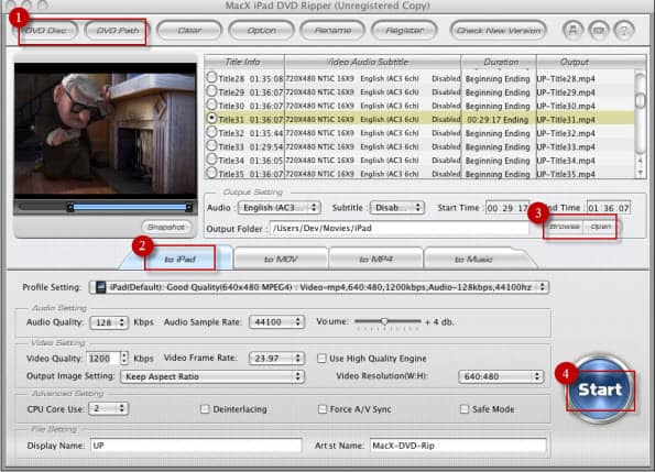How to Backup DVD to iPad 2 on Mac OS