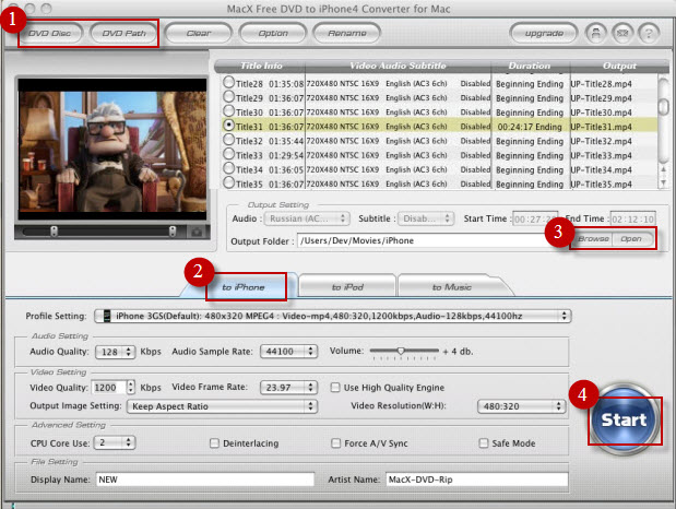 How to Convert DVD to iPhone for Free on Mac