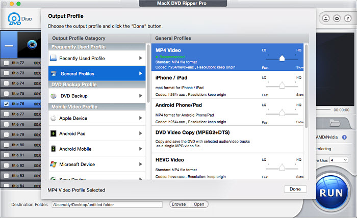 digitize DVD to MP4 for playback on Mac without DVD drive or player