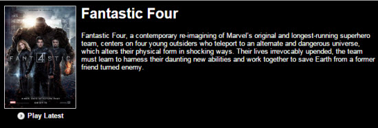 Fantastic Four Movie Trailer Download