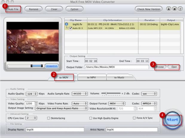 Mov To Flv Converter Free