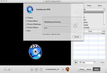 Apple iDVD Burning Software for Mac