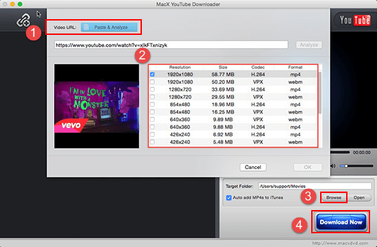 YouTube downloader for Mac OS X El Capitan