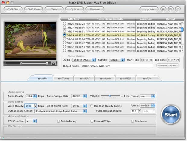 free DVD Ripping Software for Mac