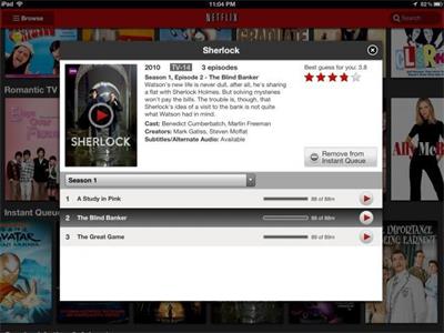 Netflix for iPad Watching