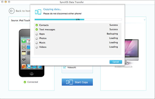 Syncios Backup iPhone to Mac