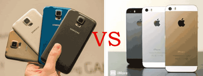 Samsung Galaxy S5 VS iPhone 5S