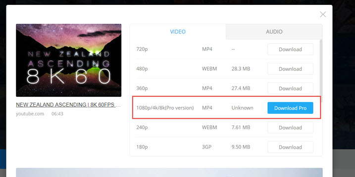 download 4K UHD from YouTube online
