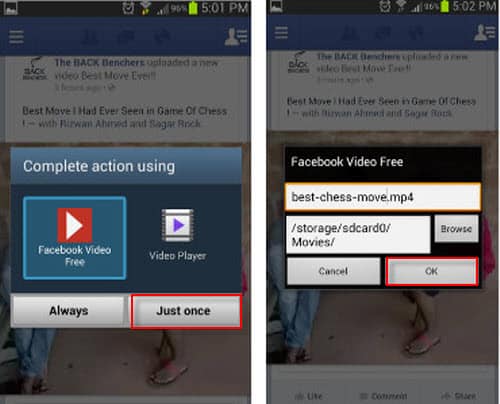download videos from Facebook on Android