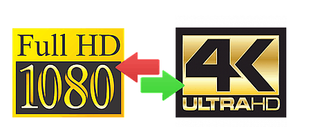 Upscale 1080p to 4k