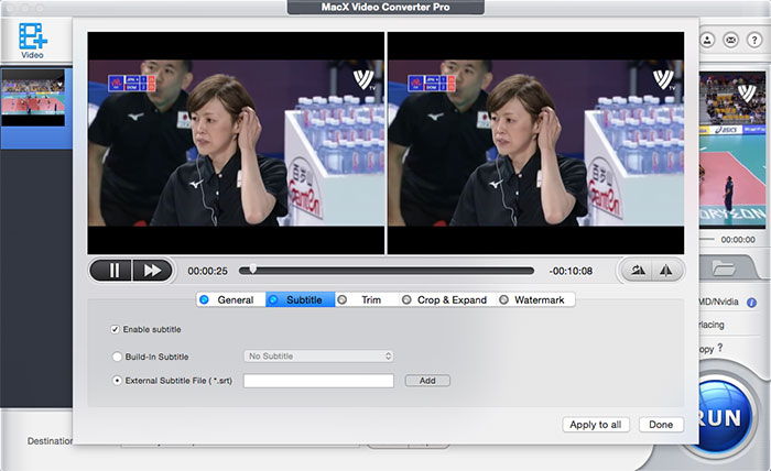 add subtitles with macx video converter pro