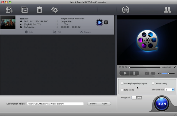 MacX Free MKV Video Converter