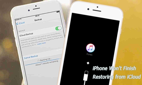 iPhone won't restore from iCloud