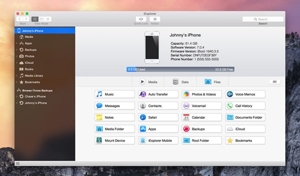 iTools alternative iPhone file manager on Mac