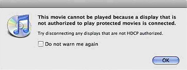 iTunes movies won't play