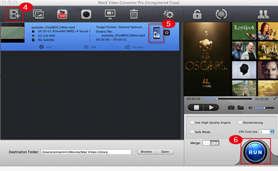 Convert Academy Awards Movies to Mobile