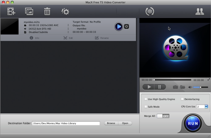 MacX Free TS Video Converter