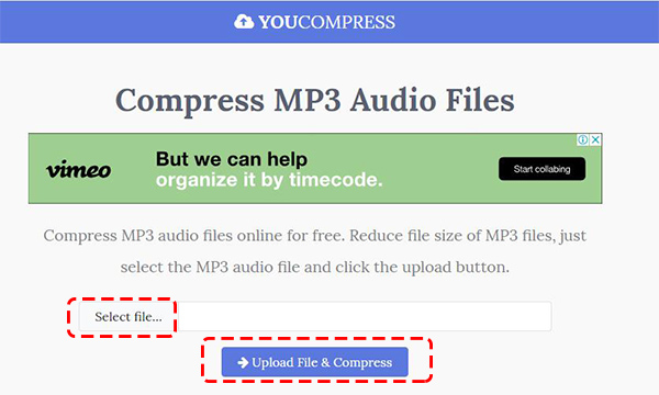 MP3無料圧縮オンライン