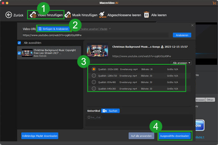 YouTube Live herunterladen