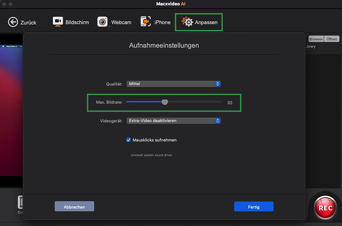 Wie man den Desktop-Bildschirm mit Macxvideo AI aufzeichnet