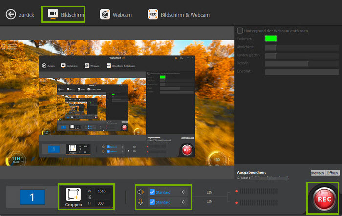 Wie man den Desktop-Bildschirm mit Macxvideo AI aufzeichnet