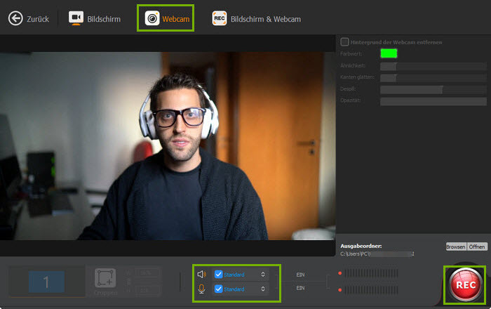 Wie man Video mit Webcam aufzeichnet