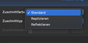 Randfarbe für Stabilisierung