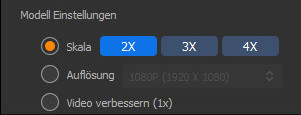 Video 2x hochskalieren