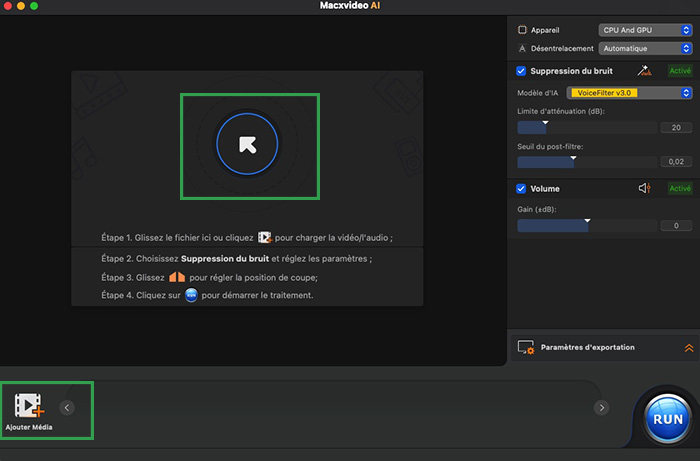 Importer des fichiers audio/vidéo