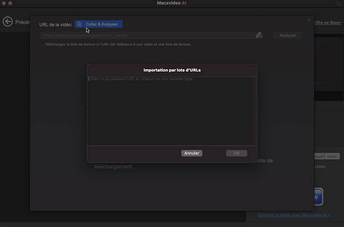 ajouter une URL vidéo ou une URL musicale