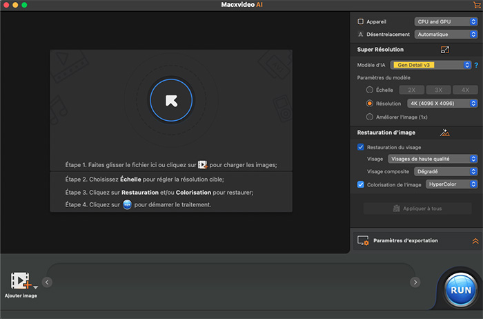 Macxvideo AI Amélioration d'Image
