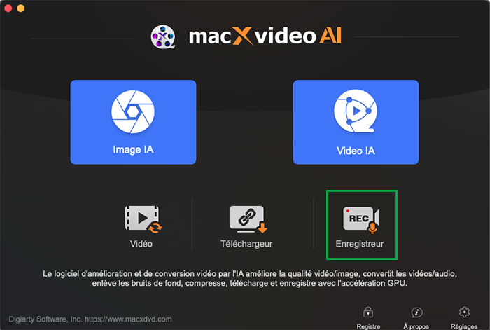 lancer l'enregistreur Macxvideo AI