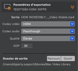 recadrage de stabilisation