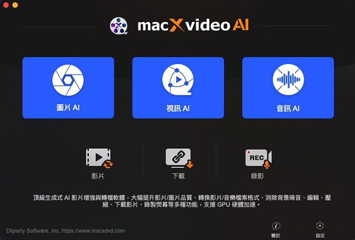 Macxvideo AI的主介面