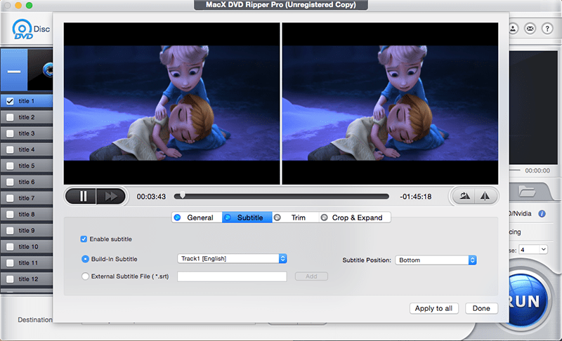 add external subtitles to DVD