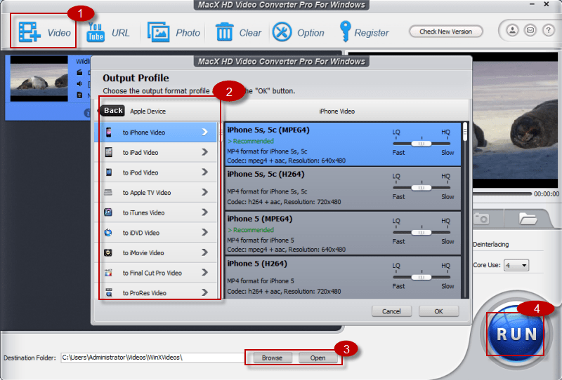 convert HD and SD video on windows