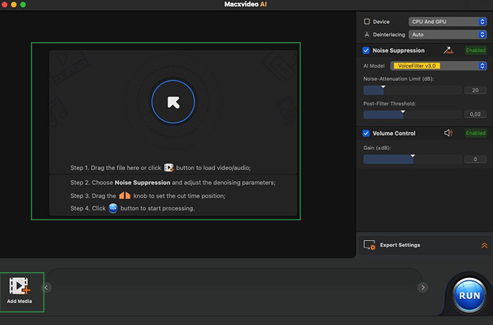 Import audio or video files