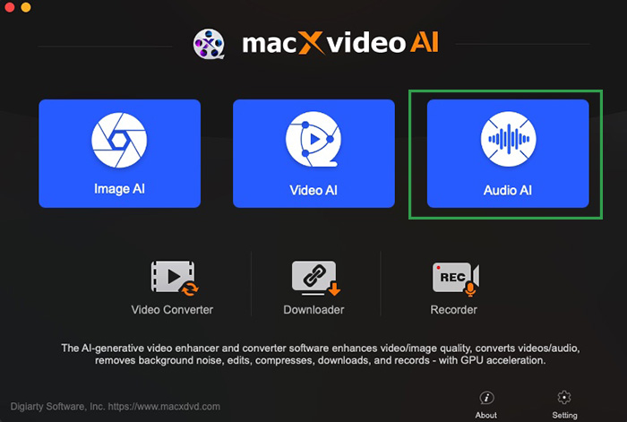 Remove background noise with winxvideo AI