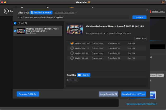 Download YouTube Live