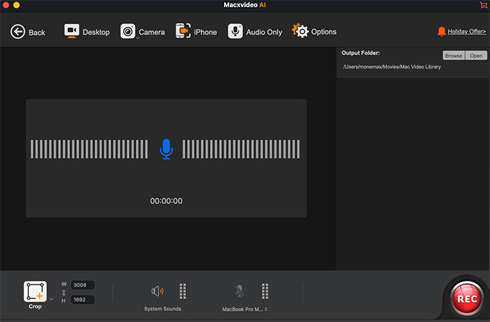 Macxvideo AI audio only recording