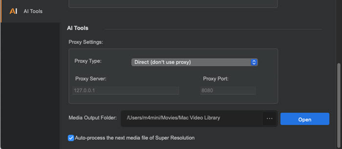 Macxvideo AI Settings