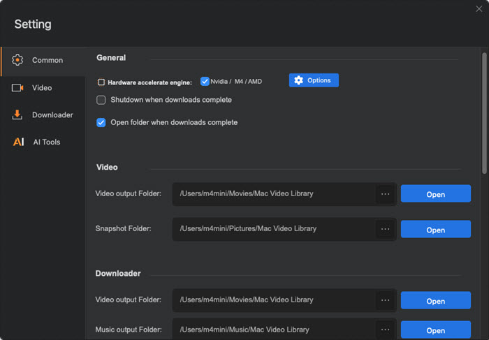 Macxvideo AI Settings
