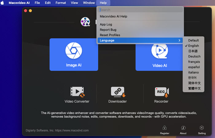 Macxvideo AI Settings